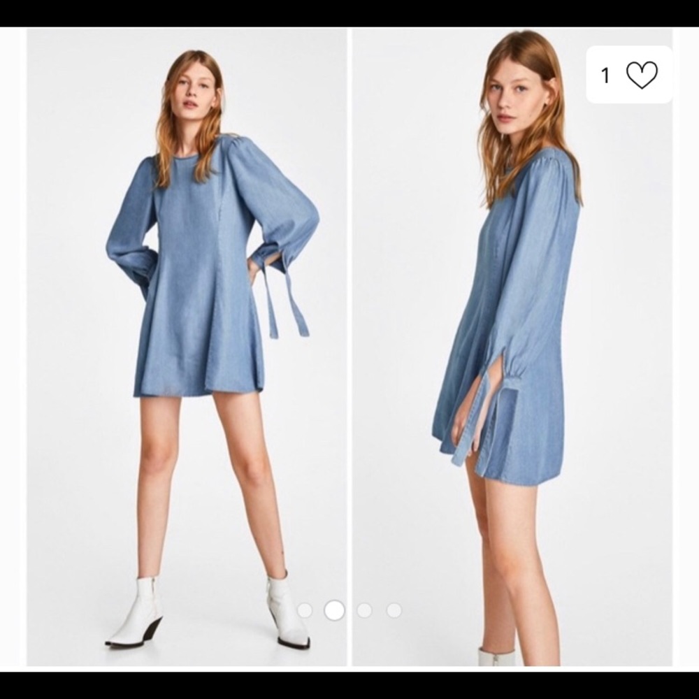 Zara dress mini denim small